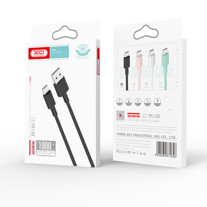 Data- og opladningskabel USB-A - USB-C XO Design NB156, 18W, 1m, Sort