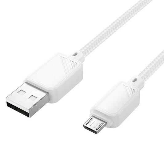 USB-A til microUSB data- og opladningskabel HOCO X113, 18W, 1m, hvid