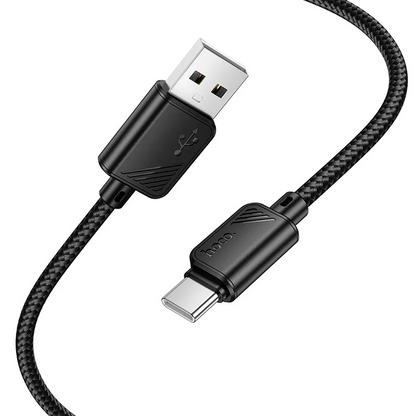 USB-A til USB-C data- og opladningskabel HOCO X113, 18W, 1m, sort