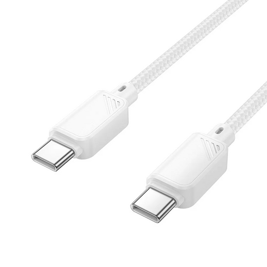 USB-C Data- og Opladningskabel - USB-C HOCO X113, 60W, 1m, Hvid