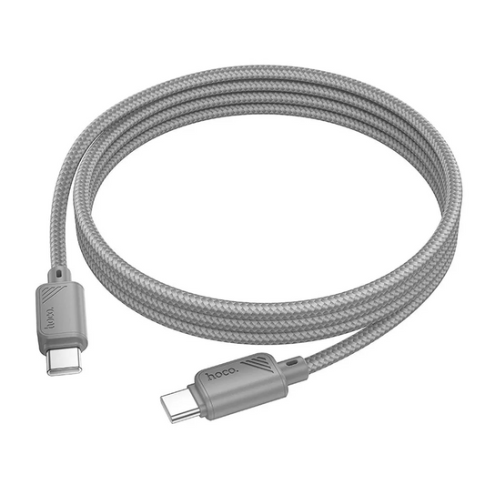 USB-C Data- og Opladningskabel - USB-C HOCO X113, 60W, 1m, Grå