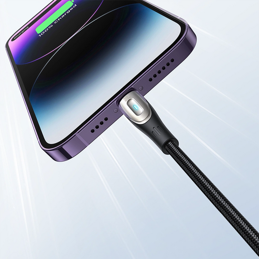 USB-A til Lightning data- og opladningskabel Joyroom SA31-AL3, 18W, 1,2m, sort