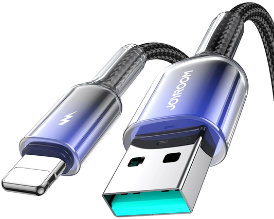 USB-A til Lightning data- og opladningskabel Joyroom S-A42, 18W, 1,2m, sort