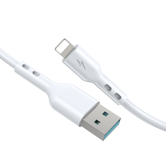 USB-A til Lightning data- og opladningskabel BWOO BO-X172L-2M, 15W, 2m, hvid