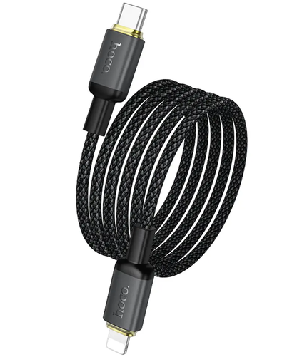 USB-C til Lightning data- og opladningskabel HOCO X128 Benefit, 30W, 1m, sort