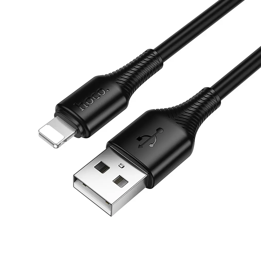 USB-A til Lightning data- og opladningskabel HOCO X120, 18W, 1m, sort