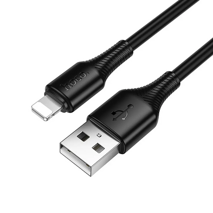 USB-A til Lightning data- og opladningskabel HOCO X120, 18W, 1m, sort