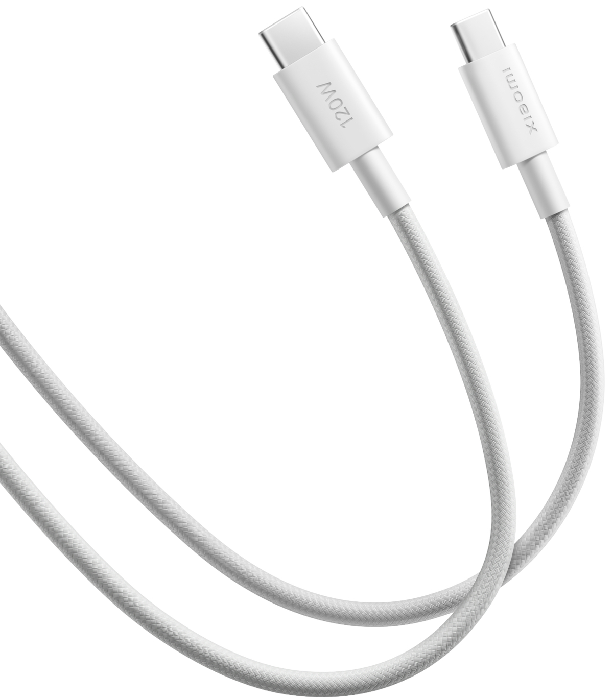 USB-C Data- og Opladningskabel - USB-C Xiaomi, 120W, 2m, Hvid BHR087AGL