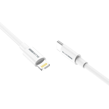 USB-C - Lightning data- og opladningskabel BLUE Power BBX36, 18W, 1m, hvid