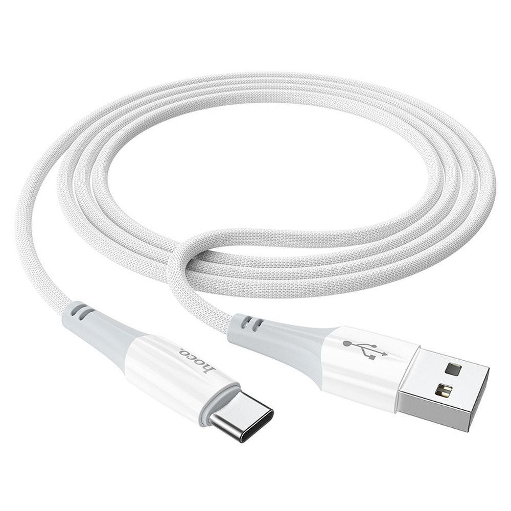 Data- og opladningskabel USB-A - USB-C HOCO X70, 18W, 1m, Hvid