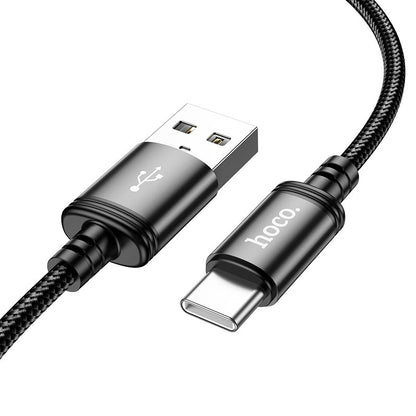 Data- og opladningskabel USB-A - USB-C HOCO X91, 18W, 3m, Sort