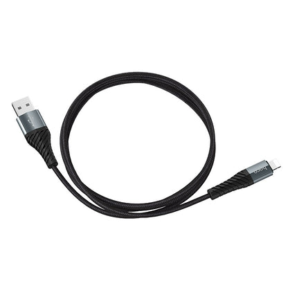 Data- og opladningskabel USB-A - Lightning HOCO X38 Cool, 18W, 1m, sort 