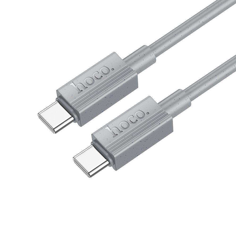 Data- og opladningskabel USB-C - USB-C HOCO X107, 60W, 1m, Grå