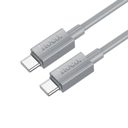 Data- og opladningskabel USB-C - USB-C HOCO X107, 60W, 1m, Grå