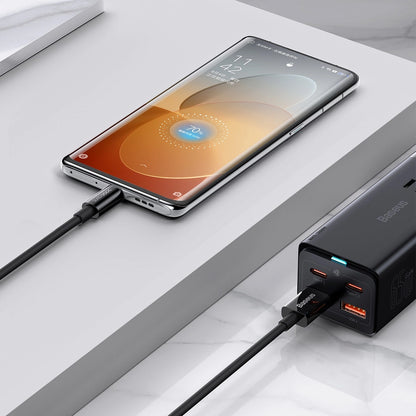Data- og opladningskabel USB-A - USB-C Baseus Superior Series, 65W, 2m, Sort CAYS001001