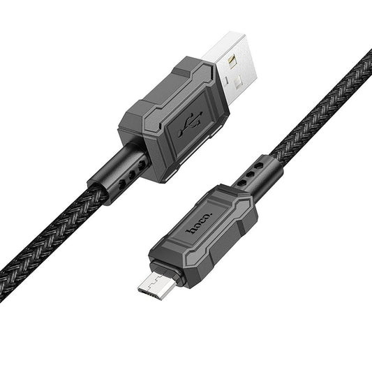 Data- og opladningskabel USB-A - microUSB HOCO Leader X94, 18W, 1m, Sort
