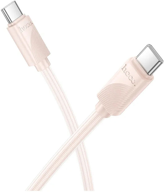 USB-C Data- og Opladningskabel - USB-C HOCO X114, 60W, 1m, Pink