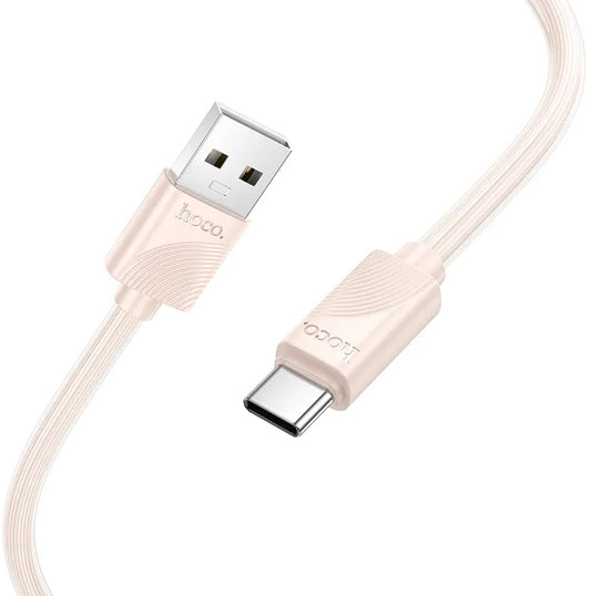 Data- og opladningskabel USB-A - USB-C HOCO X114, 18W, 1m, Pink