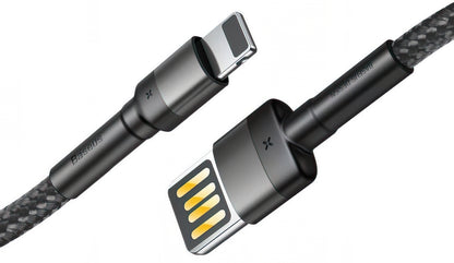 Data- og opladningskabel USB-A - Lightning Baseus Cafule Special Edition, 18W, 1m, Grå CALKLF-GG1