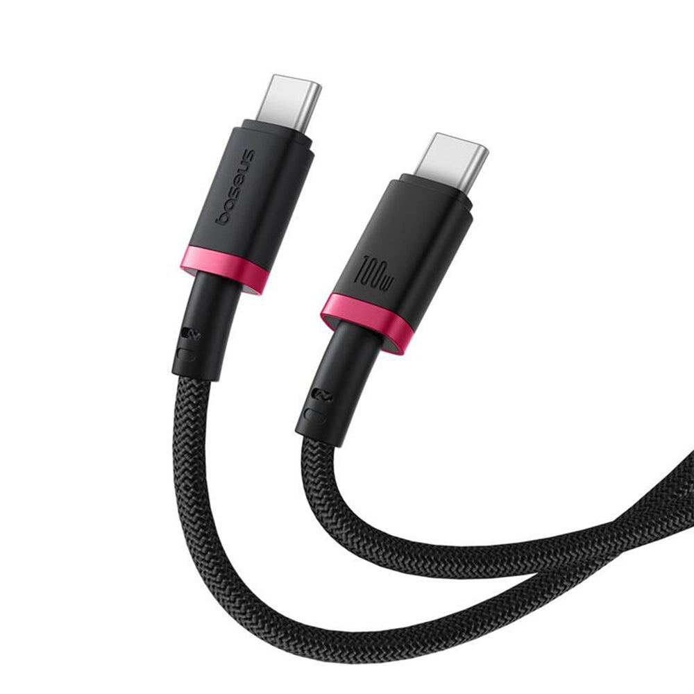 USB-C Data- og Opladningskabel - USB-C Baseus Dura Series, 100W, 2m, Rød P10377803U01-02