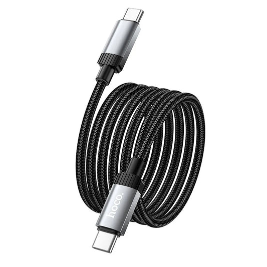 USB-C Data- og Opladningskabel - USB-C HOCO X117, 60W, 1m, Sort