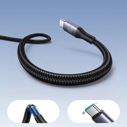 USB-C Data- og Opladningskabel - USB-C Joyroom S-A28 Flash, 60W, 1m, Sort
