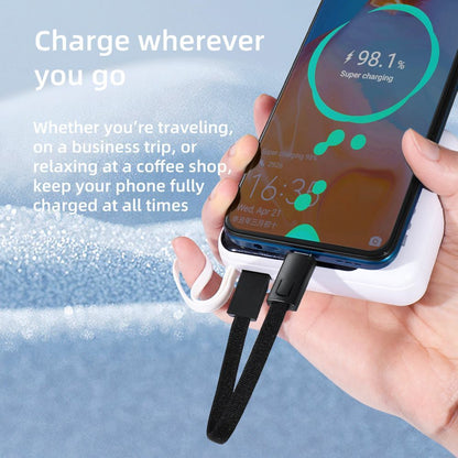 USB-C Data- og Opladningskabel - USB-C Tech-Protect Ultraboost DNA Nøglering, 60W, 0,17m, Grå