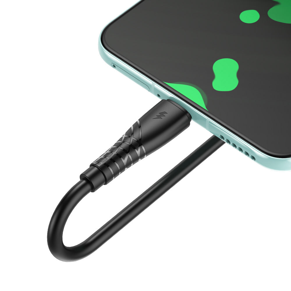 Data- og opladningskabel USB-A - USB-C BWOO BO-X318C, 27W, 1m, Sort