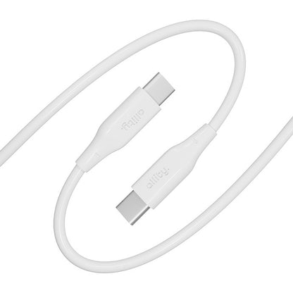 USB-C Data- og Opladningskabel - USB-C Allity. AUC-02, 100W, 2m, Hvid