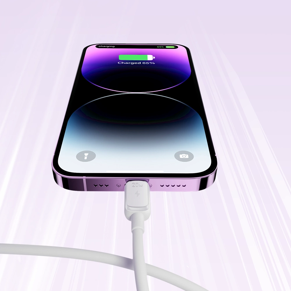 Data- og opladningskabel USB-C - Lightning Joyroom S-A14, 30W, 1.2m, Hvid