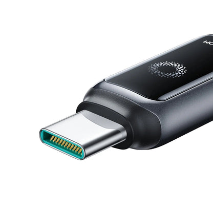USB-C data- og opladningskabel - USB-C Joyroom S-A55 StarFlight Display, 100W, 1.2m, Sort
