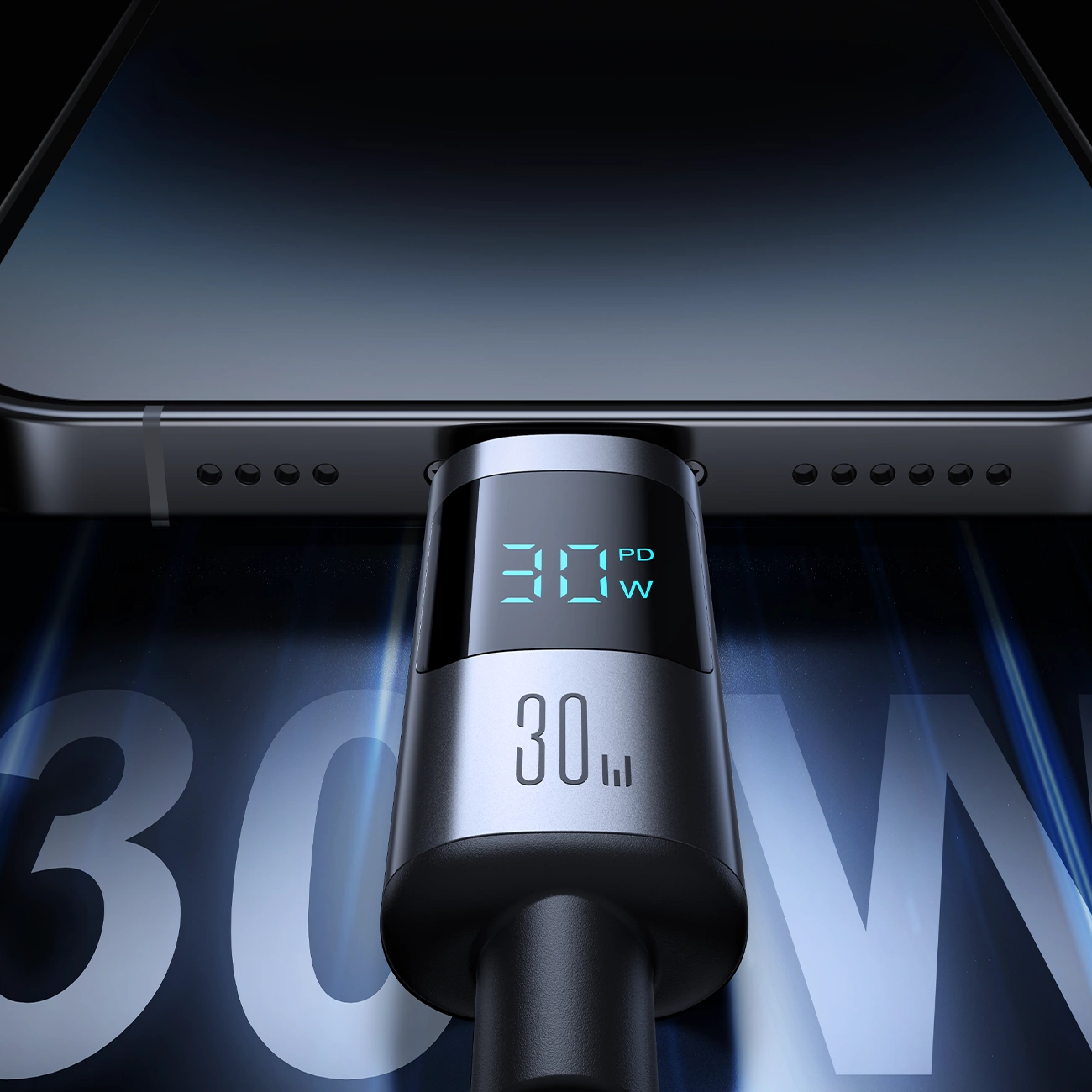 Data- og opladningskabel USB-C - Lightning Joyroom S-A16 Pro Prism Display, 30W, 1.2m, Sort