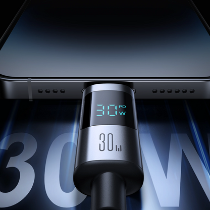 Data- og opladningskabel USB-C - Lightning Joyroom S-A16 Pro Prism Display, 30W, 1.2m, Sort