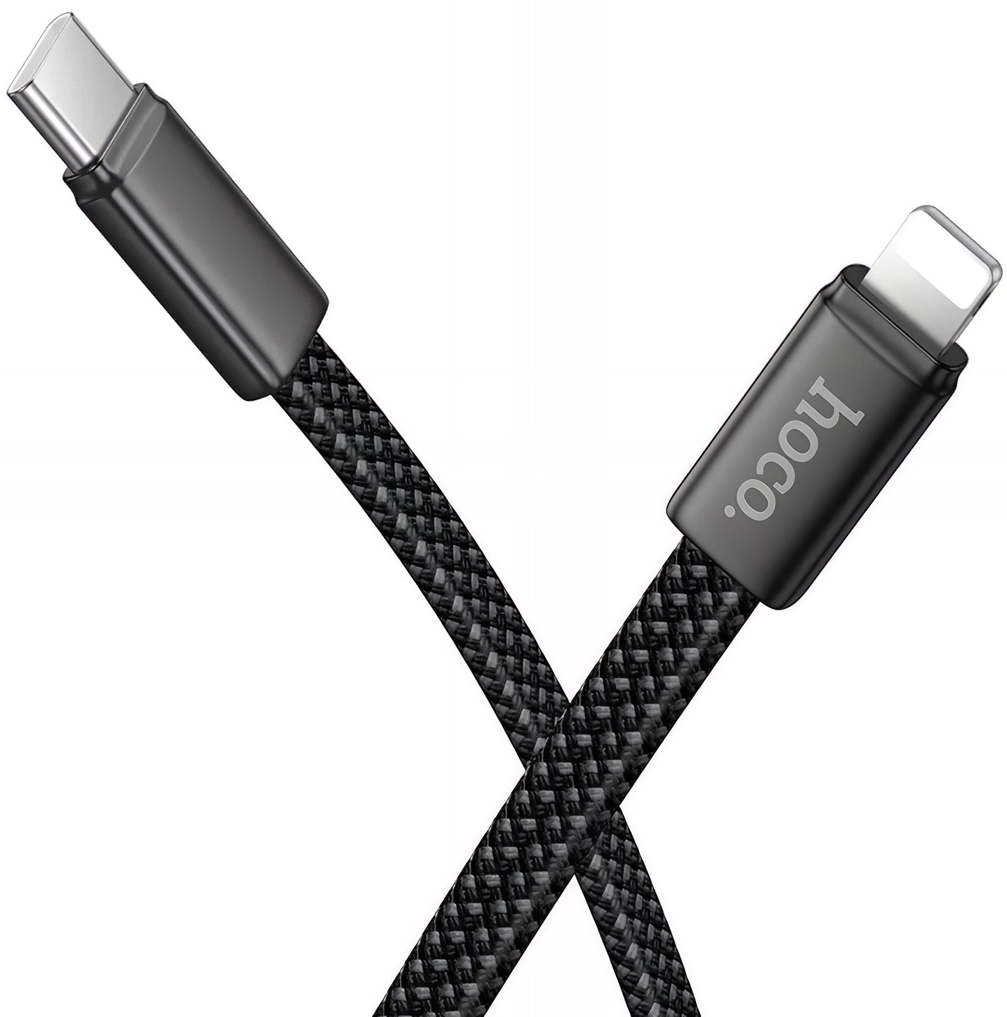 Data- og opladningskabel USB-C - Lightning HOCO X125, 30W, 1m, Sort