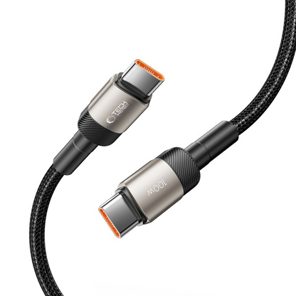 USB-C Data- og Opladningskabel - USB-C Tech-Protect Ultraboost EVO, 100W, 1m, Sølv