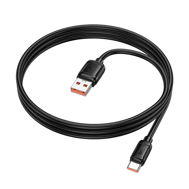 USB-A til USB-C data- og opladningskabel HOCO X115, 100W, 1m, sort
