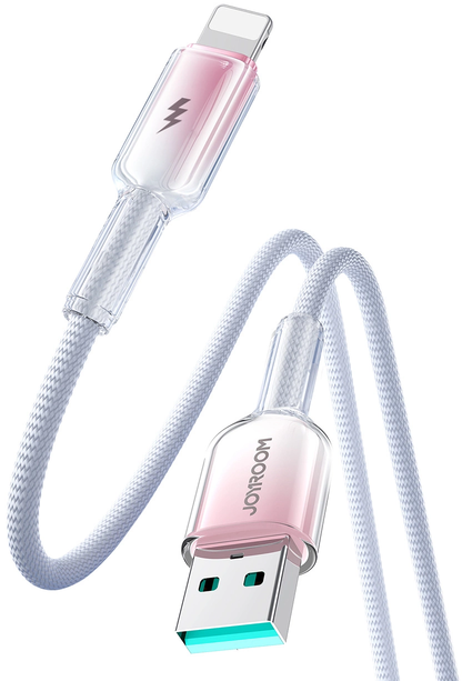 USB-A til Lightning data- og opladningskabel Joyroom S-A42, 18W, 1,2m, hvid