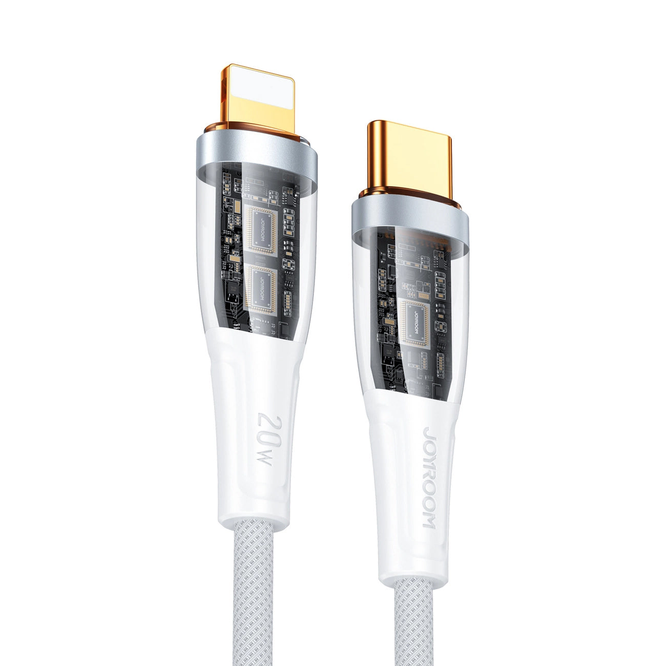 USB-C til Lightning data- og opladningskabel Joyroom S-CL020A3, 20W, 1,2m, hvid
