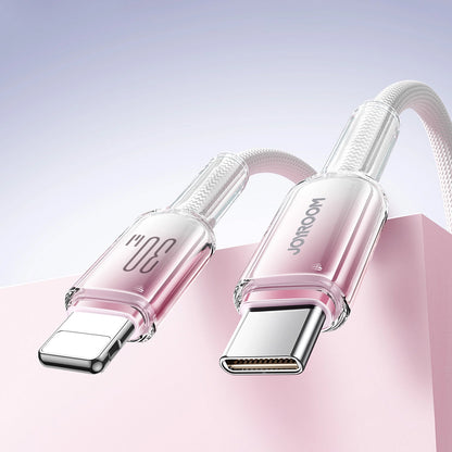 USB-C til Lightning Data- og Opladningskabel Joyroom S-A42, 30W, 1,2m, Hvid