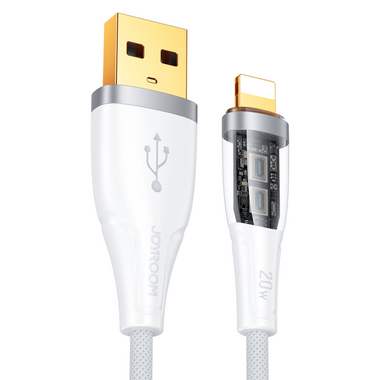 USB-A til Lightning data- og opladningskabel Joyroom S-UL012A3, 18W, 1,2m, hvid