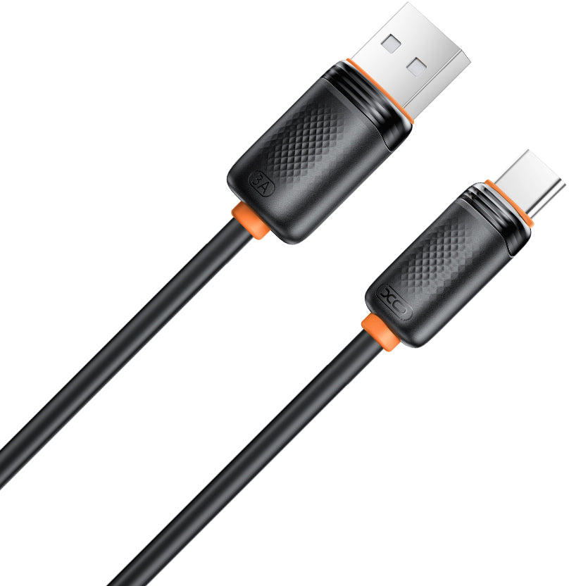USB-A til USB-C data- og opladningskabel XO Design NB302, 18W, 1m, Sort