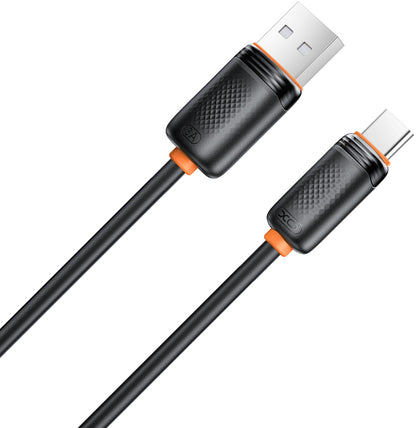 USB-A til USB-C data- og opladningskabel XO Design NB302, 18W, 1m, Sort