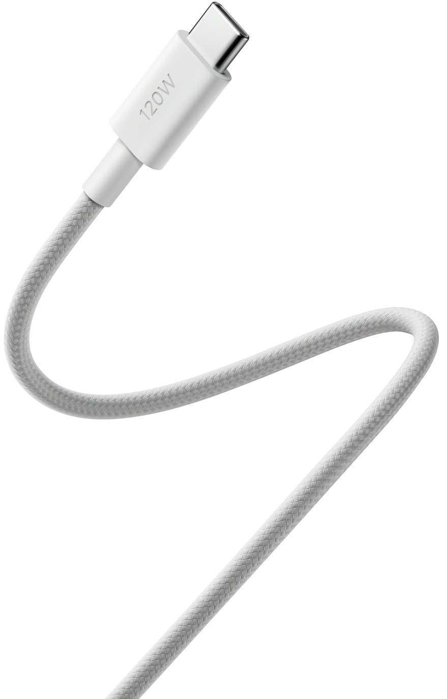 USB-C Data- og Opladningskabel - USB-C Xiaomi, 120W, 2m, Hvid BHR087AGL