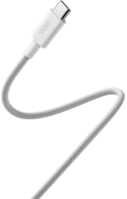 USB-C Data- og Opladningskabel - USB-C Xiaomi, 120W, 2m, Hvid BHR087AGL