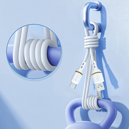 USB-A til USB-C data- og opladningskabel Dudao L25T, 100W, 1m, hvid
