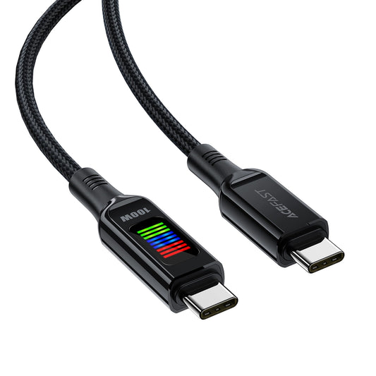 Data- og opladningskabel USB-C - USB-C Acefast C7-03, 100W, 1,2m, Sort