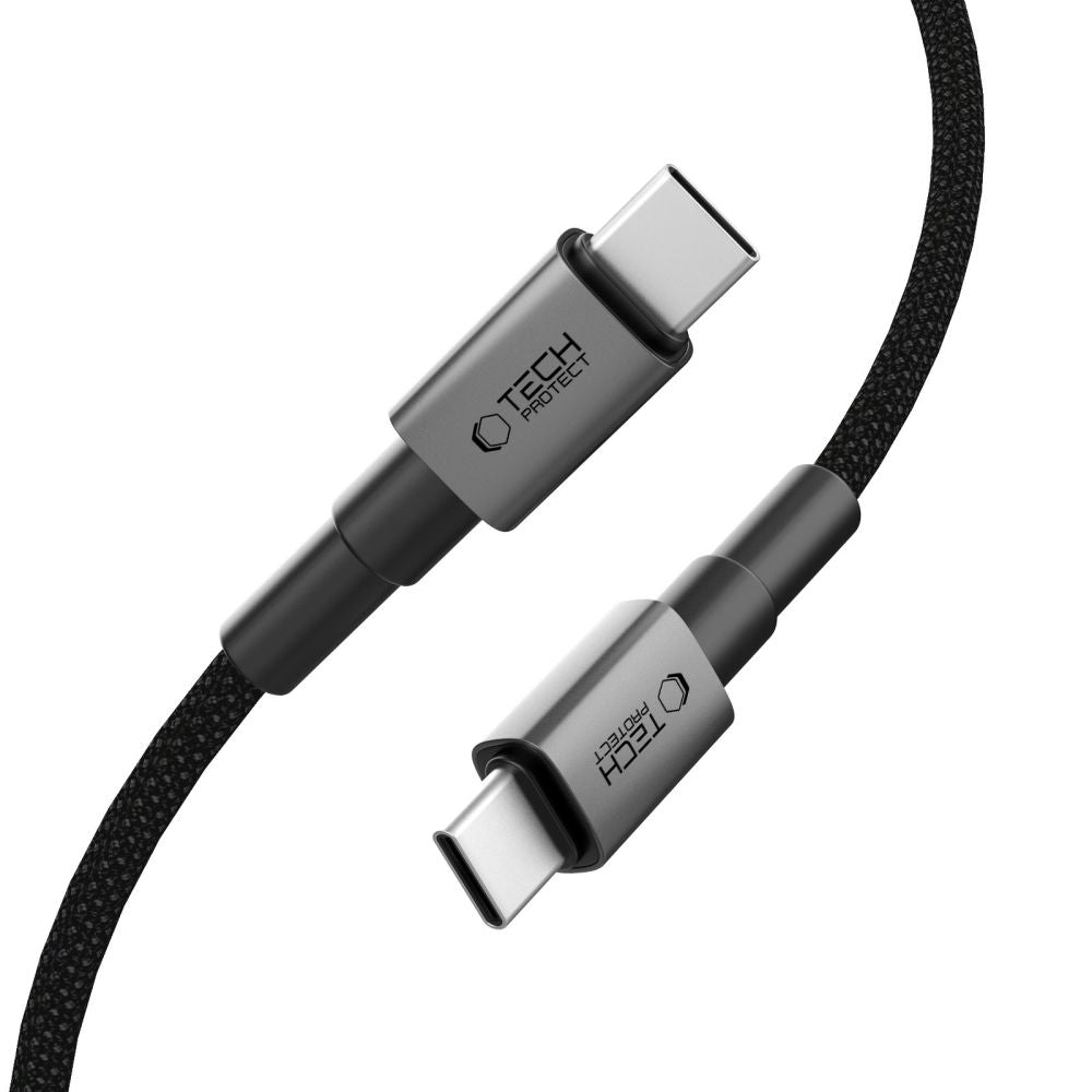 USB-C Data- og Opladningskabel - USB-C Tech-Protect Ultraboost DNA, 60W, 0,5m, Grå