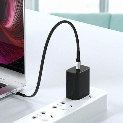 Data- og opladningskabel USB-C - USB-C Dudao L10C, 100W, 0.23m, Sort