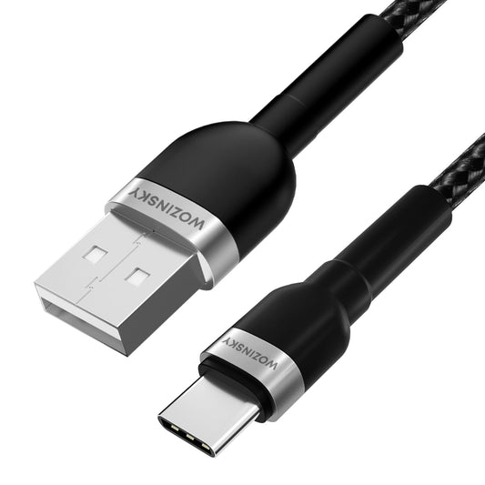 Data- og opladningskabel USB-A - USB-C WZK WNBAC1, 20W, 1m, Sort