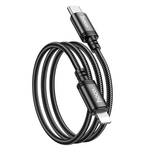 USB-C - Lightning Data og Opladningskabel HOCO X89, 20W, 1m, Sort